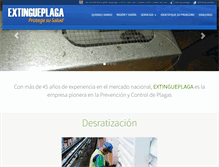 Tablet Screenshot of extingueplaga.cl
